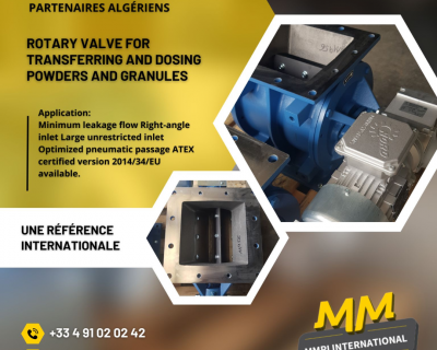MMPI International : A rotary lock for your transfers and dosages of powders and granules for Algeria